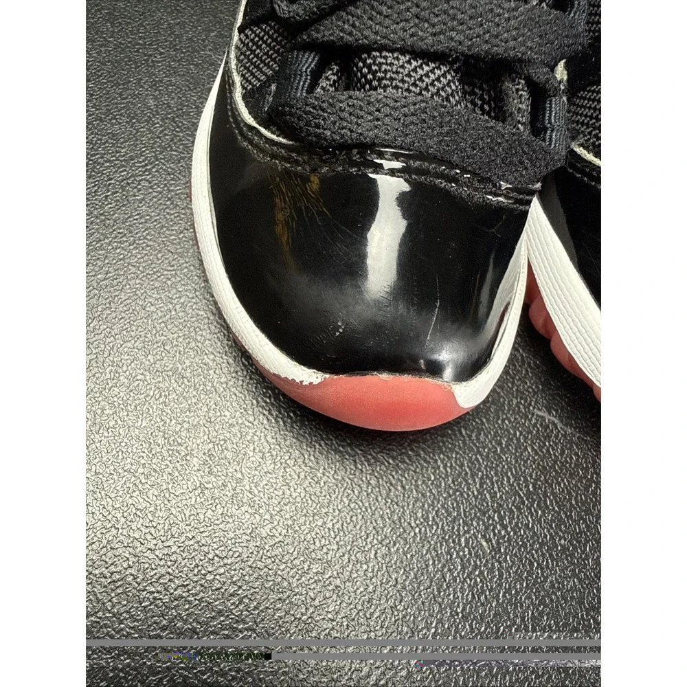 Nike Air Jordan 11 Retro Low Bred Toddler 10C Black Red FV5120-006
